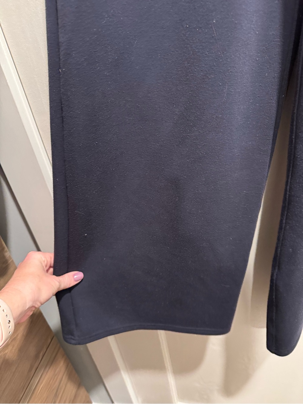 SPANX AirEssentials Wide Leg Pant Medium Tall Navy Blue Comfy Travel Athleisure - Picture 8 of 14